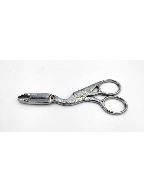 Other - Vintage Crane Bird Sugar Cube Tongs Chrome Plated Figural Serving Utensil 5.25